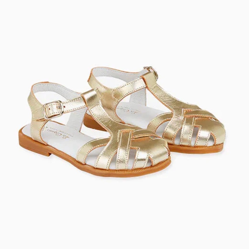 Gold La Coqueta Girls Sandals